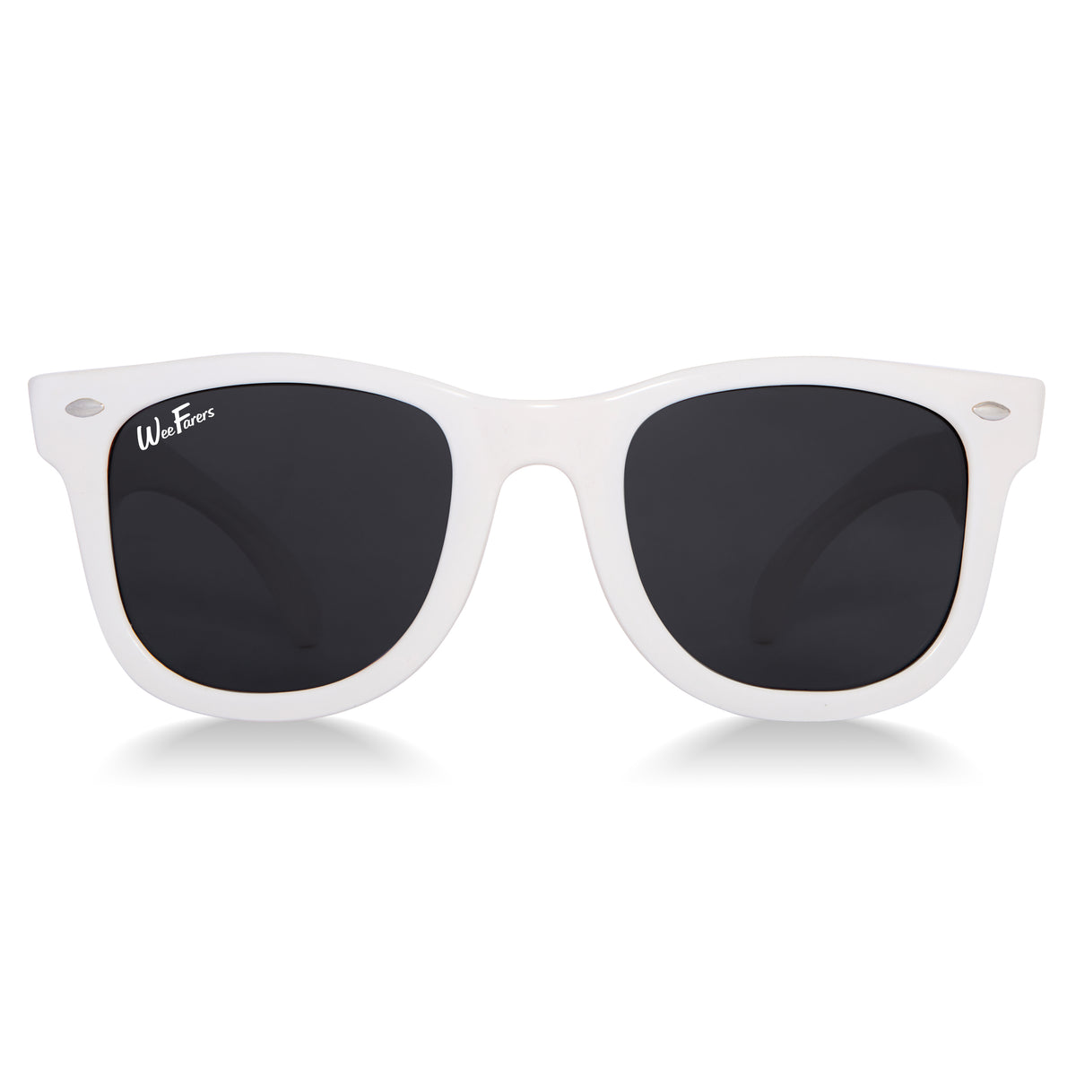 Polarized WeeFarers Baby Sunglasses White